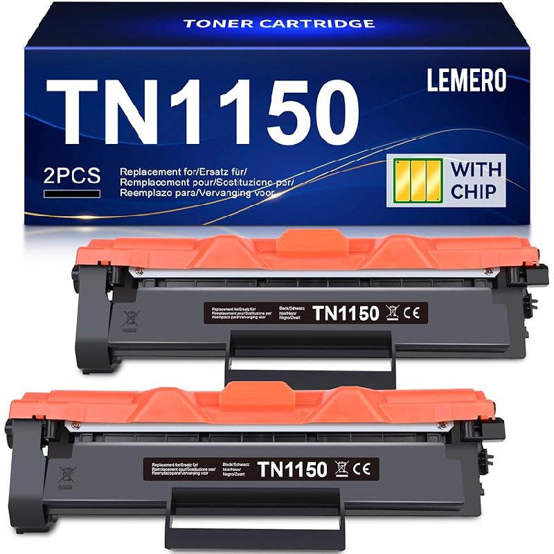 Lemero TN1150 Tóner Compatible con Brother HL-L1240W DCP-L1640W DCP