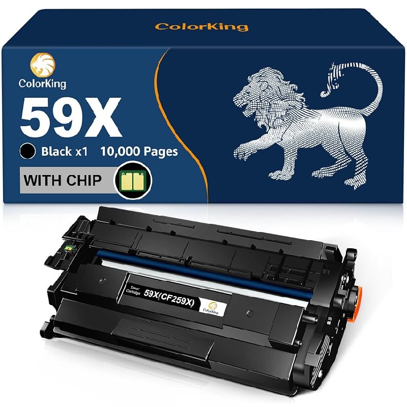 ColorKing [con Chip] Compatible para HP 59X CF259X – Cartucho Tóner de Alta 10.000 Páginas
