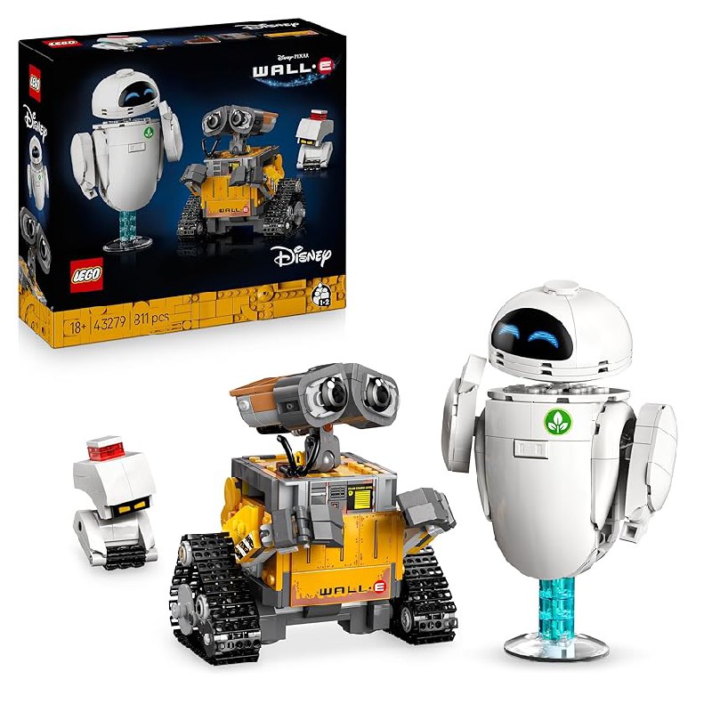 LEGO | Disney Pixar Wall-E y Eve – Kit de Maquetas para Adultos