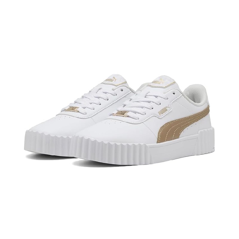PUMA Tenis Carina 3.0 para Mujer, 3 0 Dayinight Oro Blanco