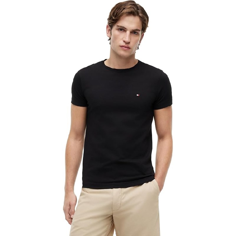 Tommy Hilfiger Camiseta Manga Corta Hombre Core Stretch Slim Fit