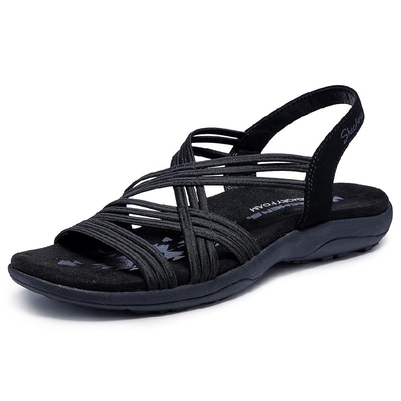 Skechers 163023 Mujer Sandalia, Black