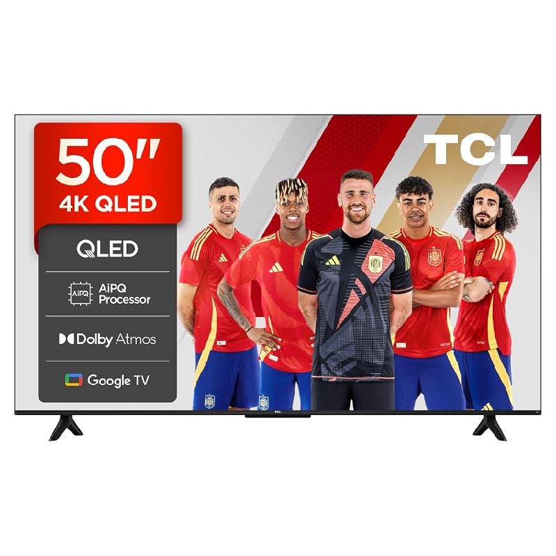 TCL 50T69C Televisor 50 Pulgadas QLED 4K Smart TV, Game Master 120Hz