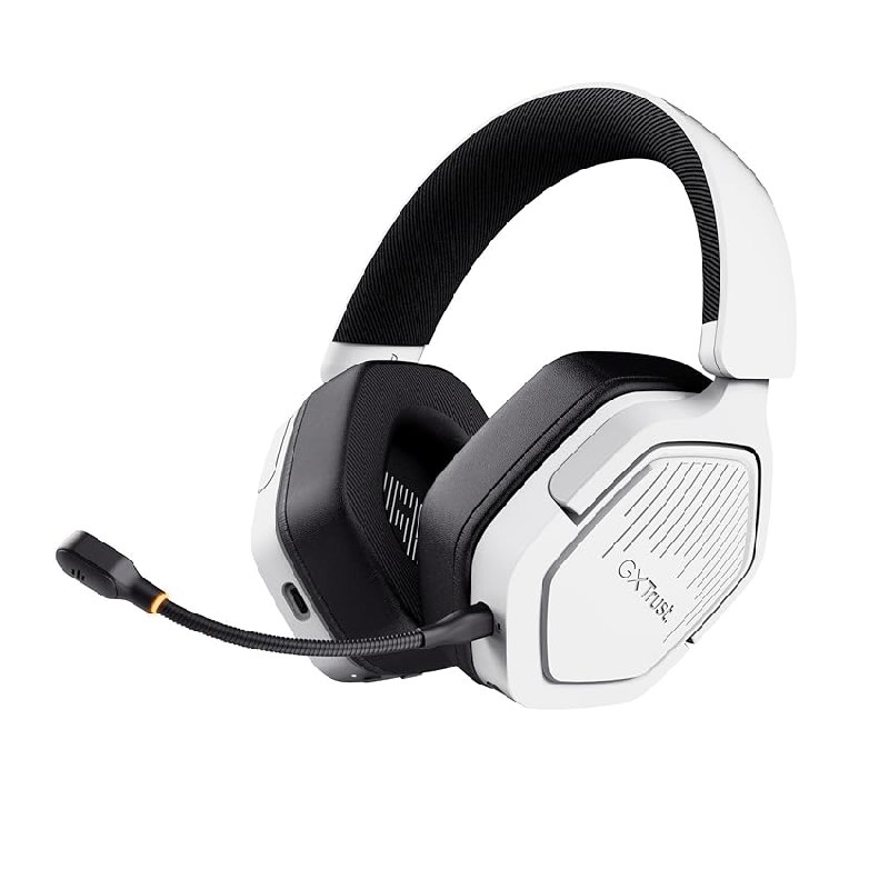 GXTrust Ravox Cascos Gaming Inalámbricos Bluetooth + 2.4GHz, Blanco