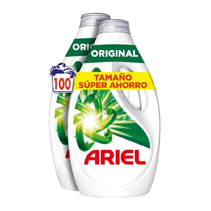 Ariel Detergente Lavadora Liquido 100 Lavados, Original