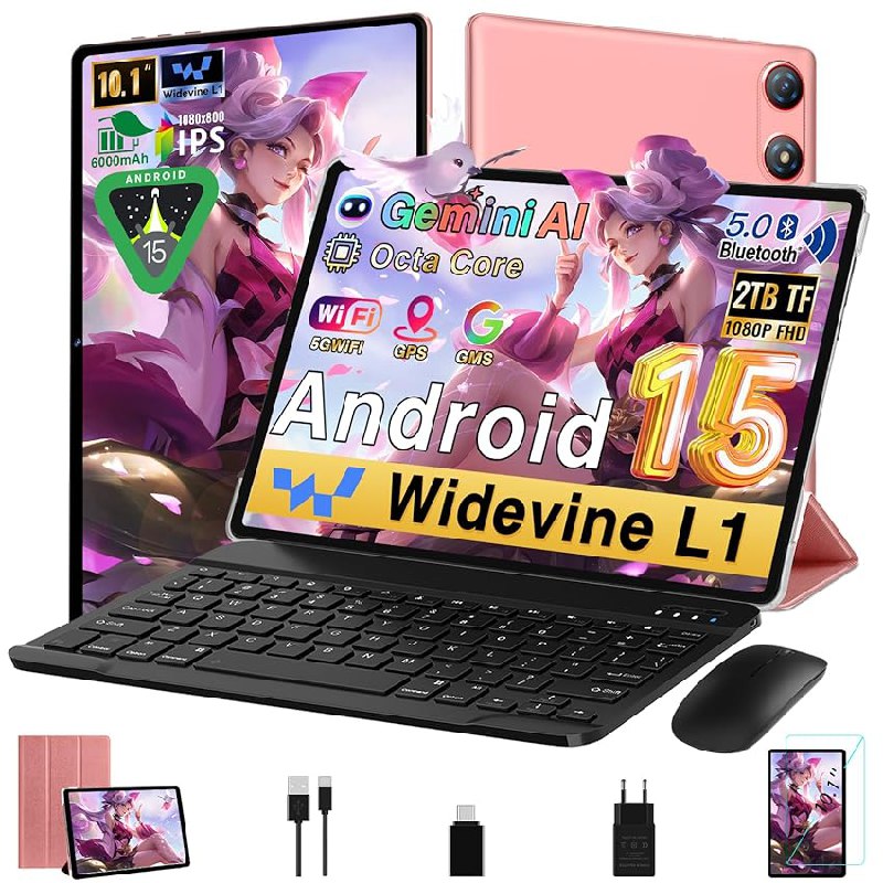 Android 15 Tablet 10 Pulgadas 30GB RAM+64GB ROM (2TB/TF)