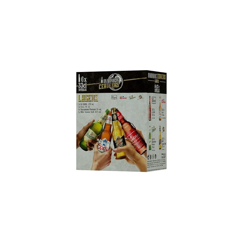 Pack Cerveza Lagers del Mundo (Coors, Staropramen)