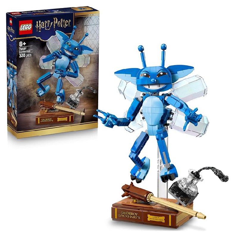 LEGO Harry Potter Duendecillo de Cornualles – Figuras Articuladas con Libro y Varita