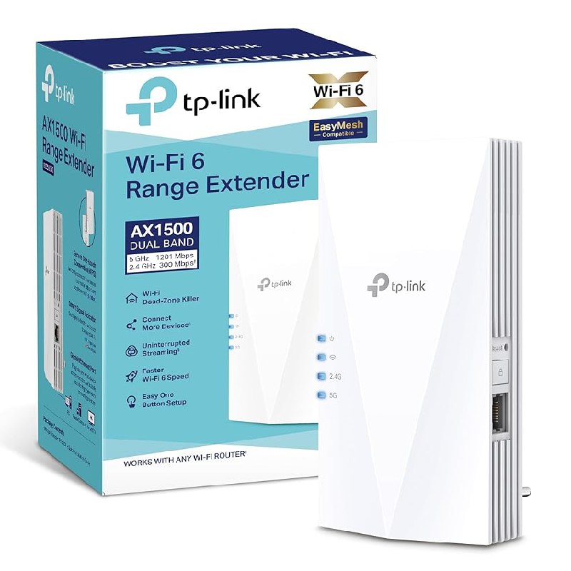 TP-Link RE500X – WiFi 6 Repetidor, AX1500 WiFi
