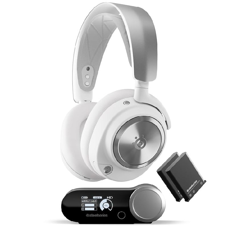 SteelSeries Arctis Nova Pro Wireless X Blanco – Cascos Xbox Inalámbricos y Multisistema