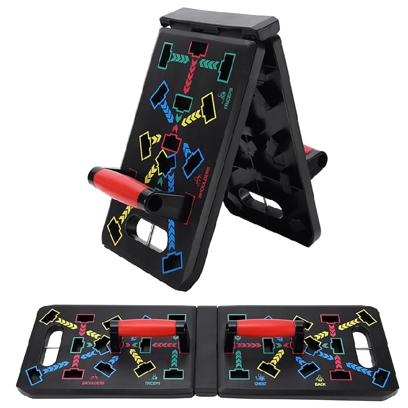 GLKEBY Tabla plegable multifuncional 15 en 1 para hacer push-up