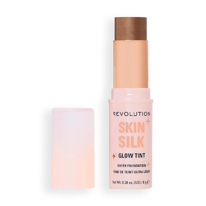 Revolution Skin Silk Glow Tint Barra de Base Ligera – Piel Radiante