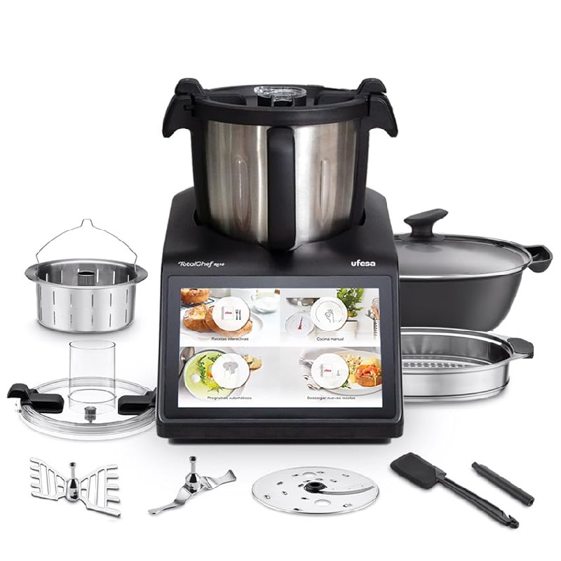 Ufesa TotalChef RK10 Robot Cocina Multifunción Inteligente, Pantalla Táctil 10″