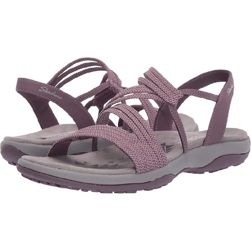 Skechers REGGAE SLIM SKECH APPEAL, Sandalias de Punta Descubierta para Mujer
