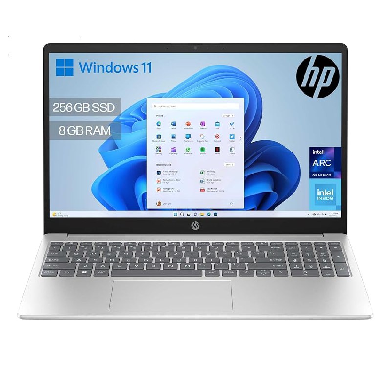 HP 15-fd0374ns – Ordenador portátil de 15.6″ FHD (Intel N100, 8GB RAM)