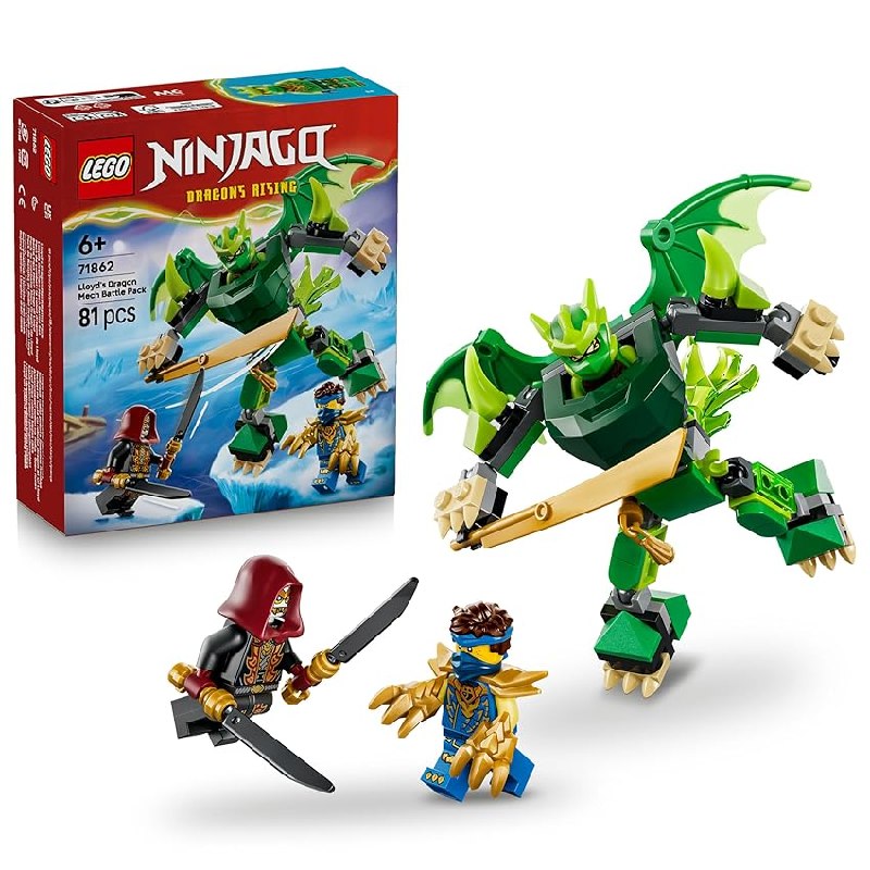 LEGO Ninjago Pack de Combate: Meca Dragón de Lloyd – Figura Articulada