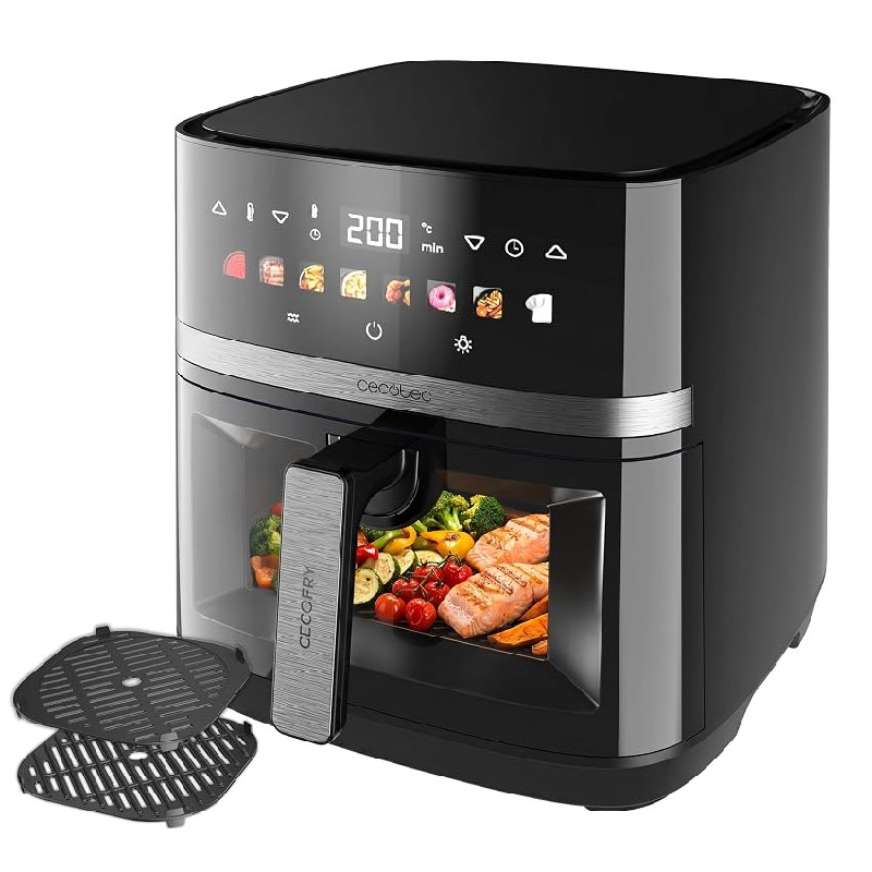 Cecotec Freidora de Aire 8L con Doble Grill Cecofry&Grill Duoheat 8000 Hot. 2200W