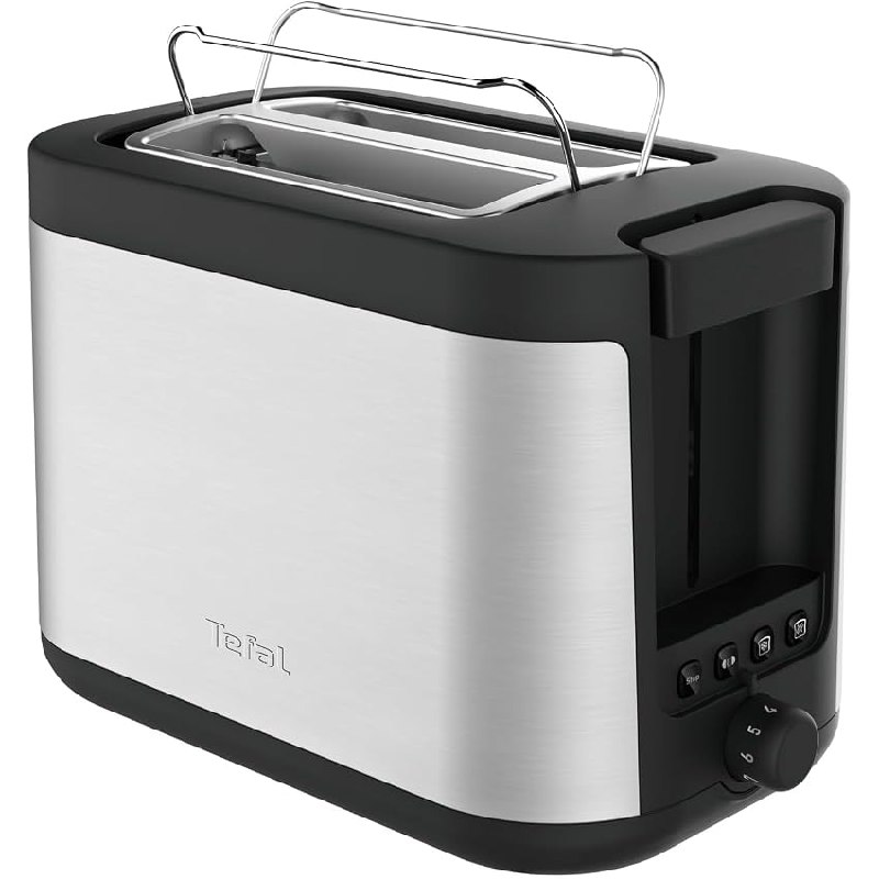 Tefal Elemental – Tostador de 2 ranuras en acero inoxidable, función calienta panes