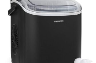 Klarstein Maquina de Hielo para Encimera, Maquina Hacer Cubitos de Hielo para Casa