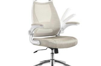 SONGMICS Silla de Oficina, Silla Giratoria
