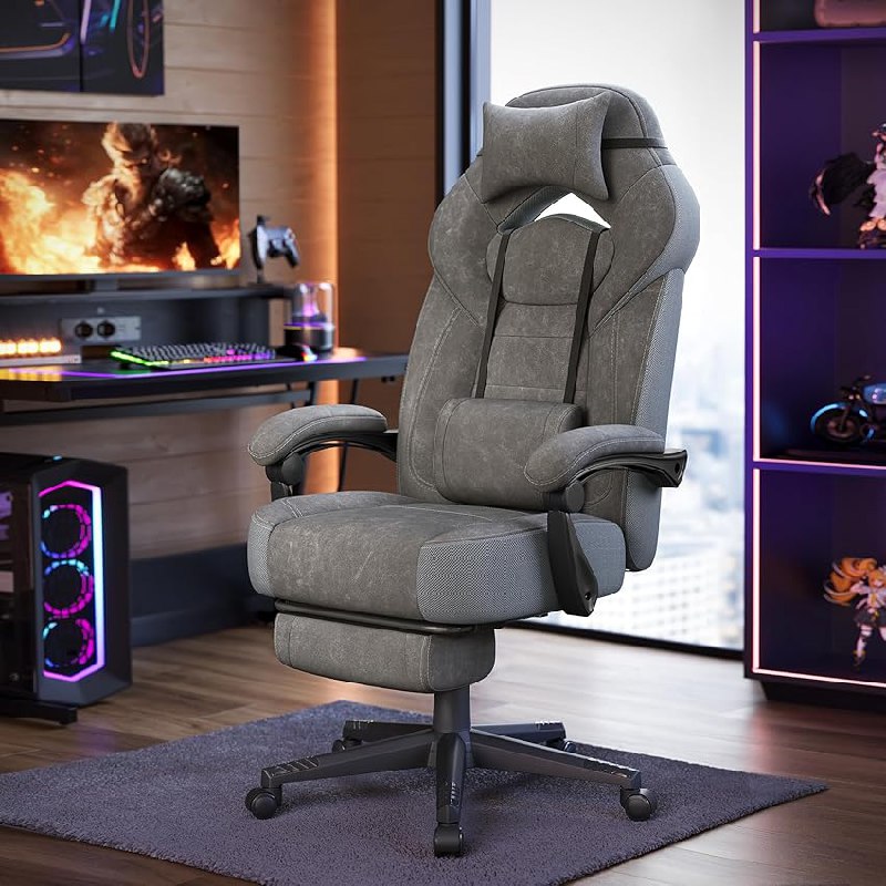 SONGMICS Silla Gaming, Silla de Oficina