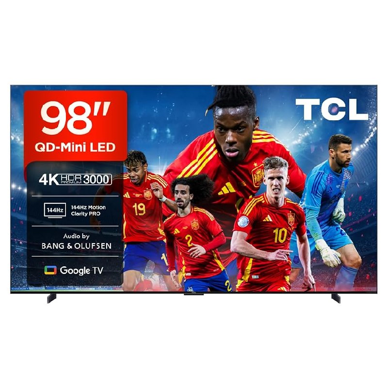 TCL 98Q7C Televisor 98 Pulgadas QD-Mini LED 4K Smart TV, 3000 nits HDR Premium
