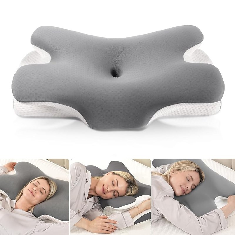 MULISOFT Almohada Cervicales y Cuello, Almohada Cervical de Espuma Viscoelástica