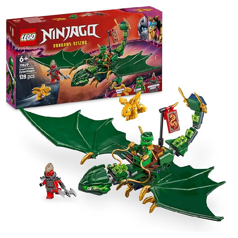 LEGO Ninjago Dragón Verde del Bosque de Lloyd de Juguete para Construir