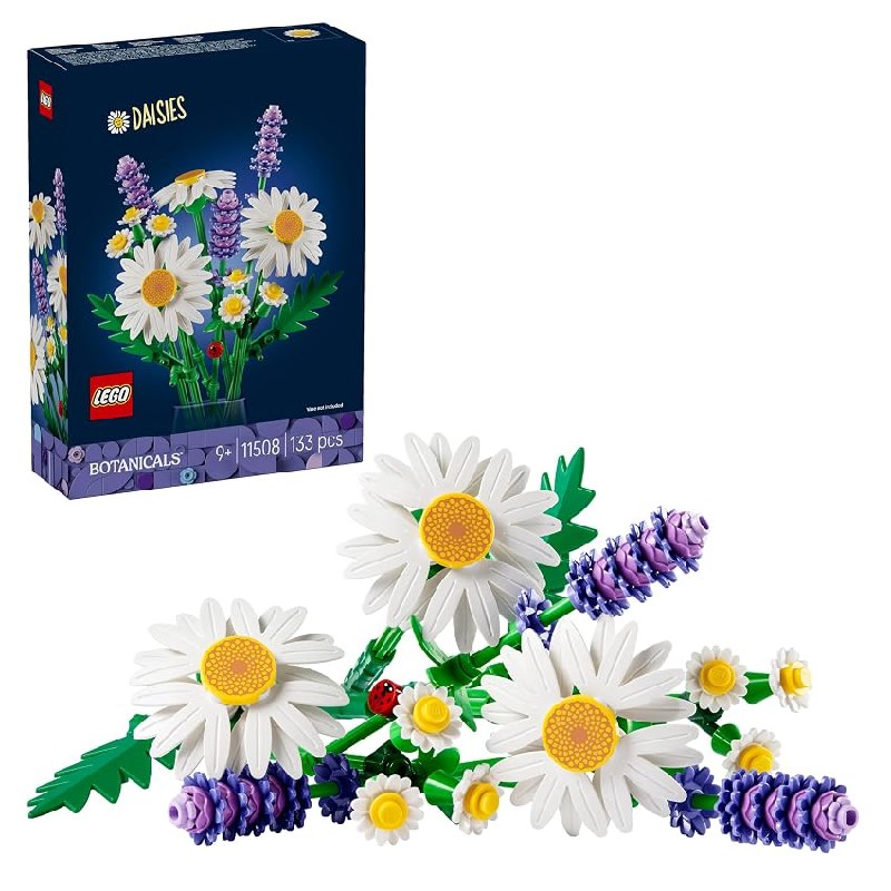 LEGO Botanicals Margaritas – Ramo de Flores con Margaritas y Lavanda Artificial