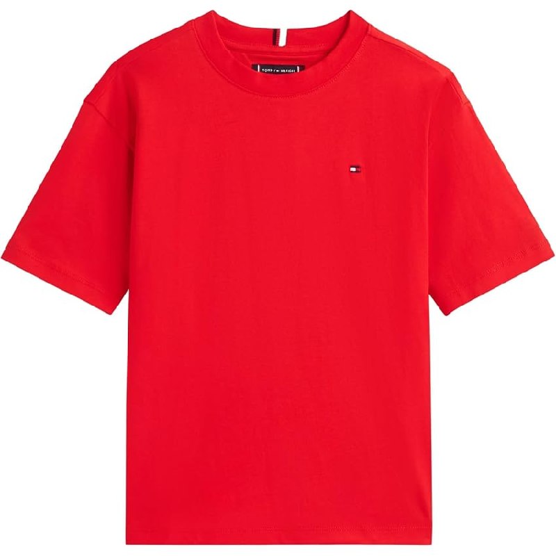 Tommy Hilfiger Camiseta de Manga Corta Chicos Essential Archive de algodón
