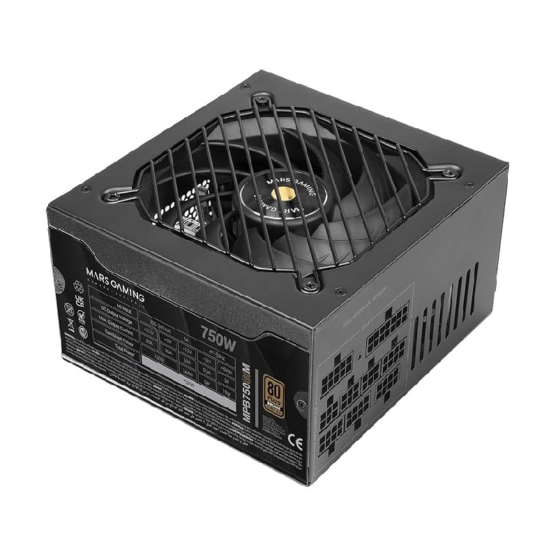 Mars Gaming MPB750SIM, Fuente Alimentación Full Modular ATX 750W