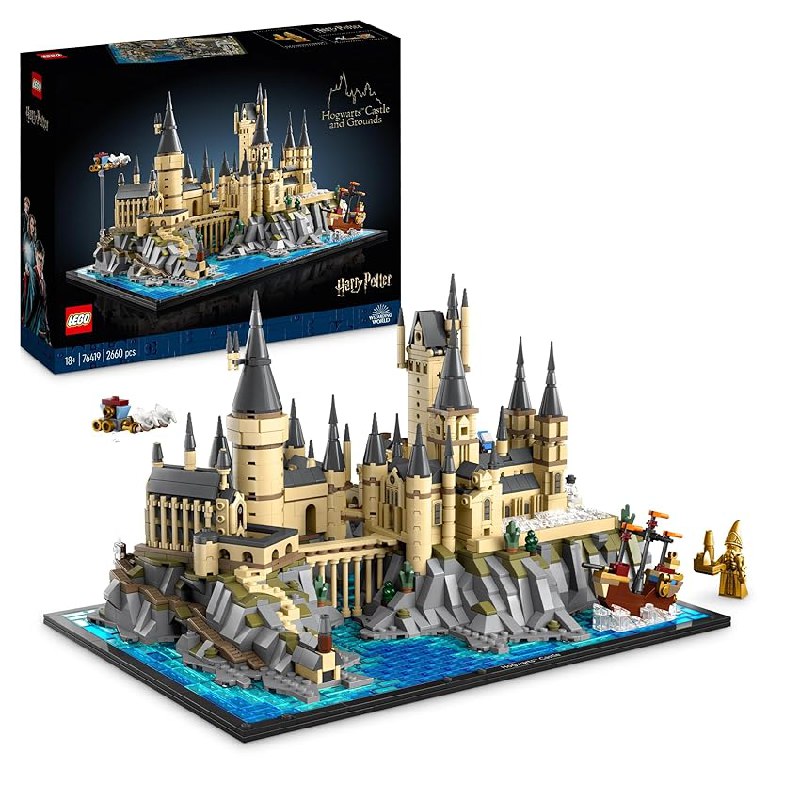 LEGO 76419 Harry Potter Castillo y Terrenos de Hogwarts, Set con Lugares Emblemáticos: