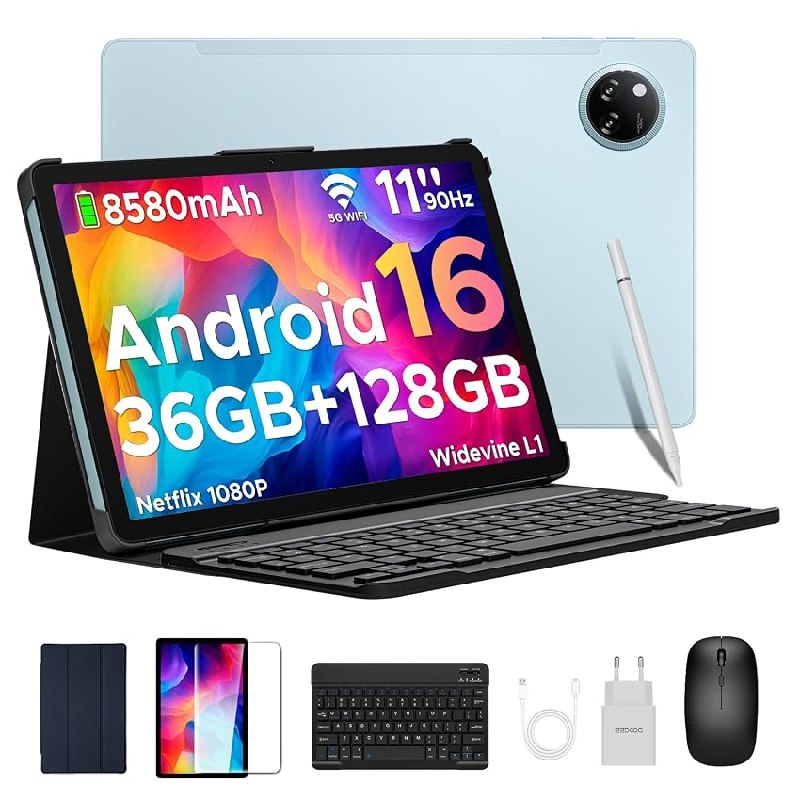 DOOGEETab Tab A9 Pro+ Android 16 Tablet 11 Pulgadas, 36GB+128GB/2TB