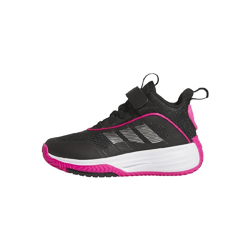 adidas Unisex niños Ownthegame 3.0 Shoes, Core Black/Iron Met./Shock Pink