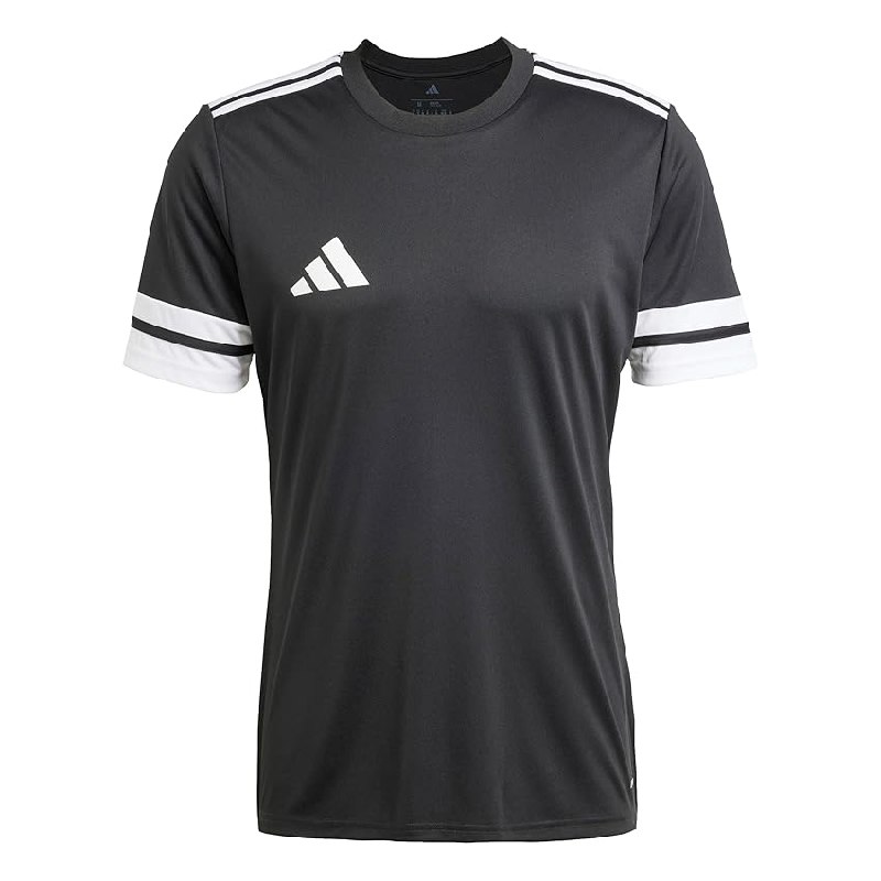 adidas Hombre Squadra25 Jersey Short Sleeve Shirt, Black/White