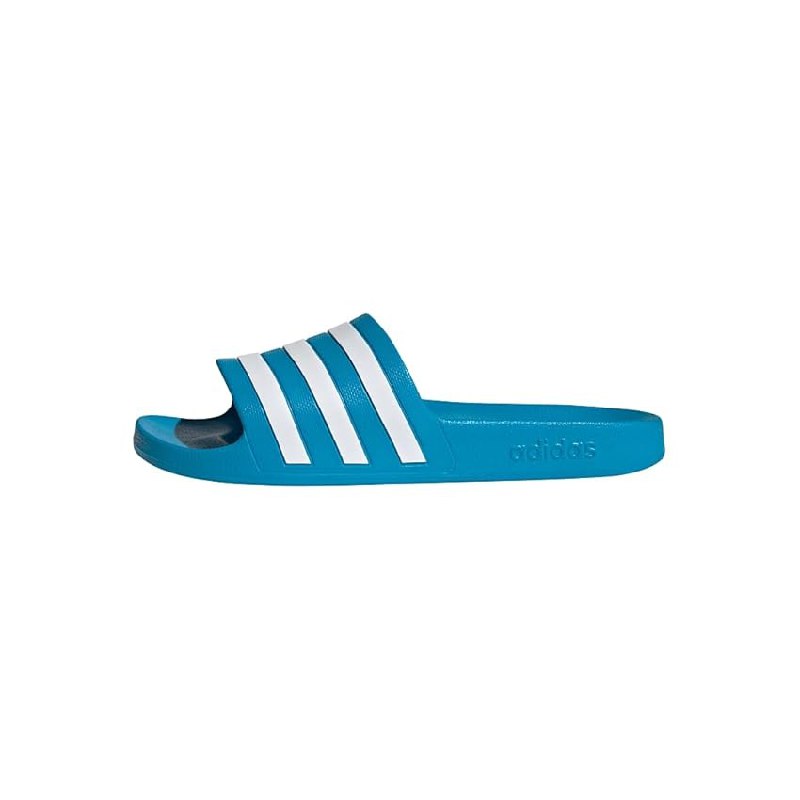 Adidas Unisex Adilette Aqua Slides Solar Blue / Cloud White / Solar Blue 6 UK 39 EU