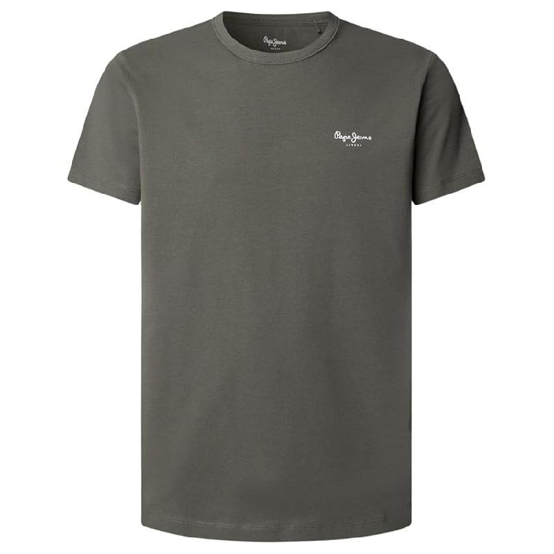 Pepe Jeans Camiseta Original Basic 3N para Hombre, Verde (Verde Oliva)