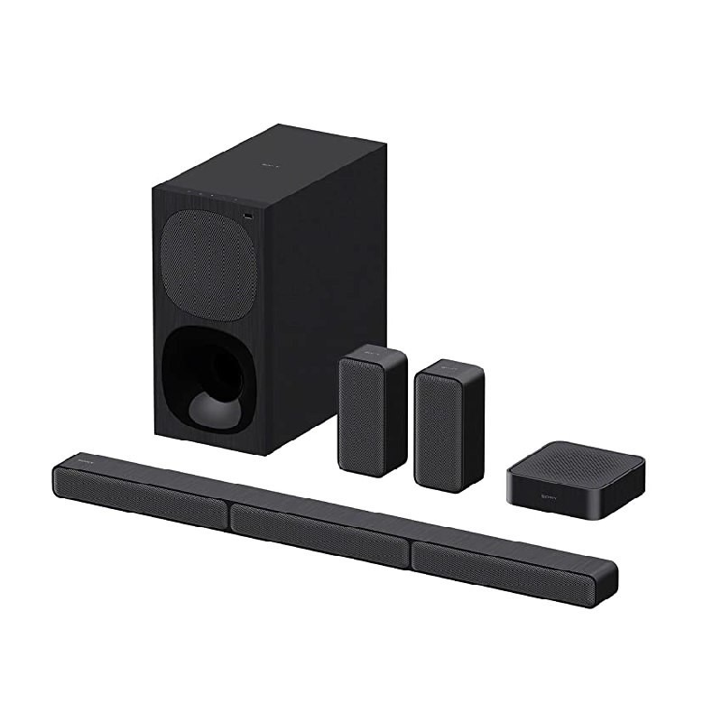 Sony HT-S40R – Barra de Sonido 5.1 (Sistema de Cine en Casa, Altavoces Traseros Inalámbricos)