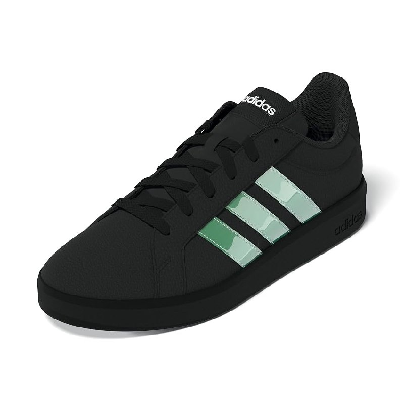 adidas Mujer Grand Court Base 3.0 CHOES, Core Black/Core Black/FTWR White