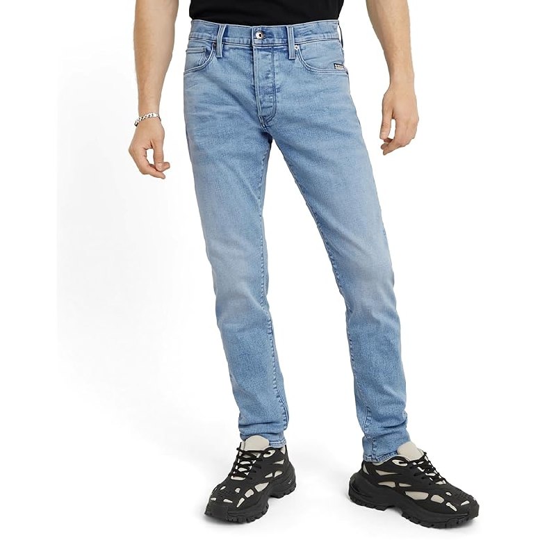 G-STAR 3301 Slim Jeans para Hombre, Azul (lt Aged D25742-8968)