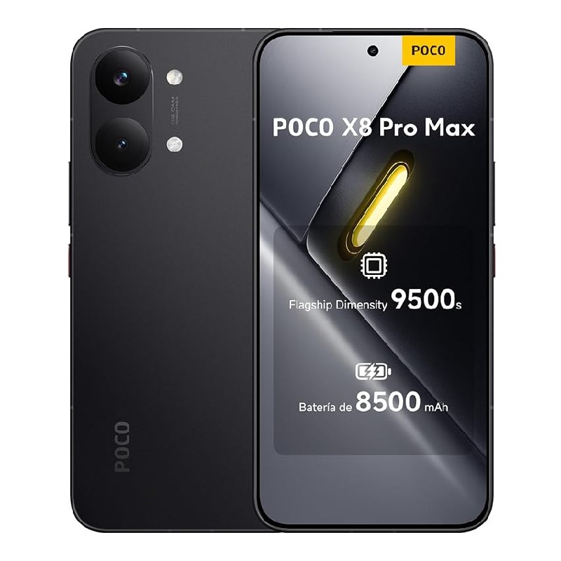 XIAOMI POCO X8 Pro MAX Smartphone de 12+512GB Negro Batería de 8500mAh