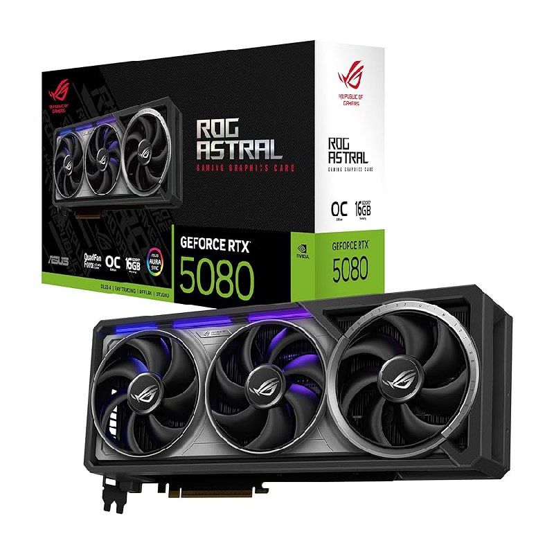 ASUS ROG Astral GeForce RTX 5080 OC Edition – Tarjeta gráfica Gaming