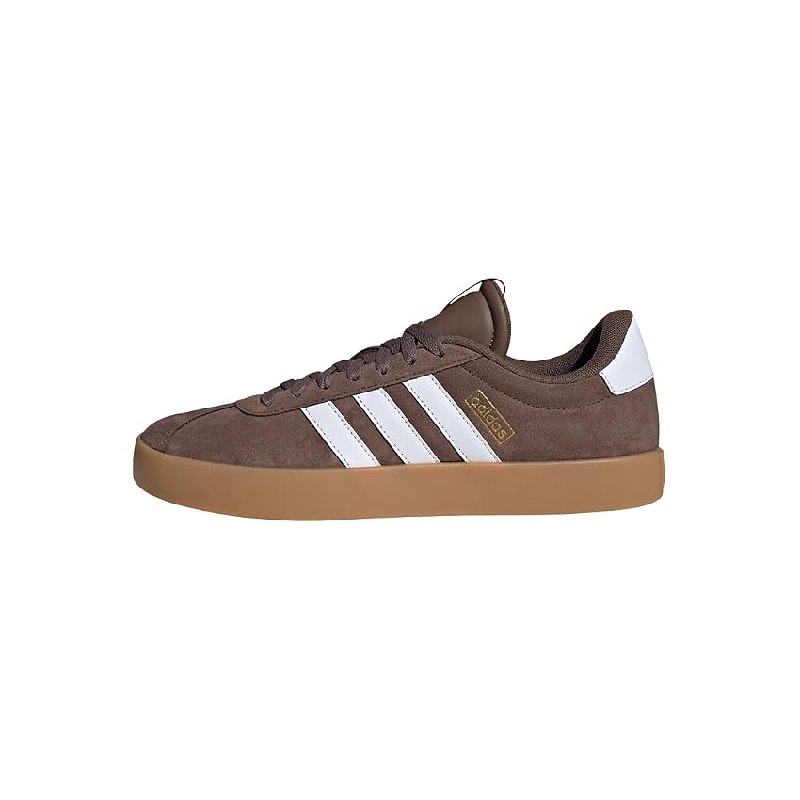 adidas Hombre VL Court 3.0 Shoes, Earth Strata/Cloud White/Gold Metallic