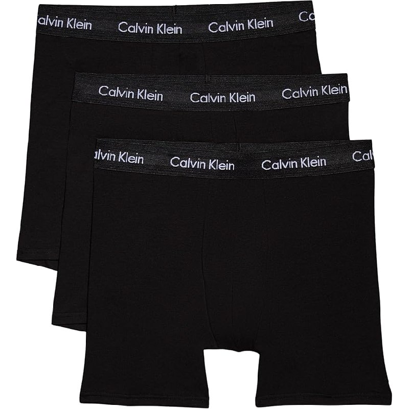Calvin Klein Pack de 3 Calzoncillos Bóxer para Hombre Tejido Elástico