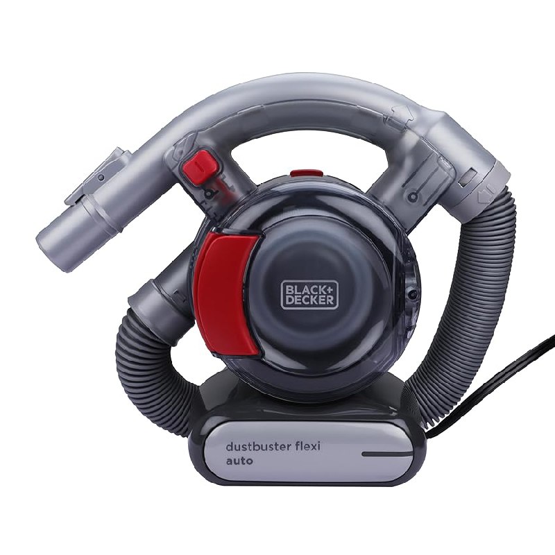Black+Decker Aspiradora de Mano sin Bolsa para Coche Dustbuster con Manguera Flexi