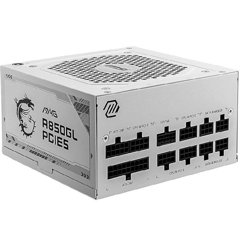 MSI Fuente de alimentación mag A850GL PCIE5, 850W