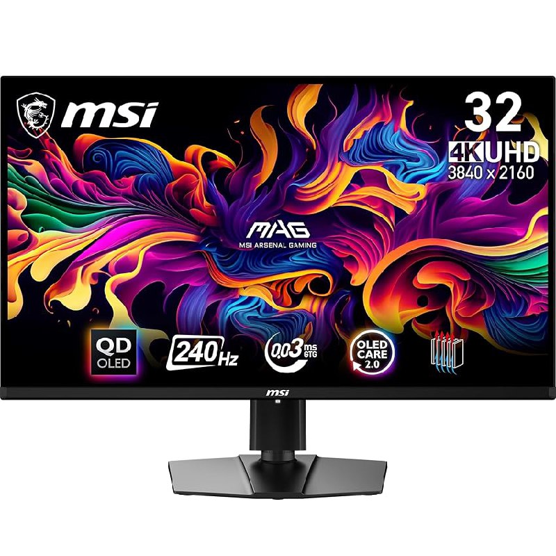 MSI mag 321UPX QD-OLED Monitor Gaming, 31,5″ 4K UHD