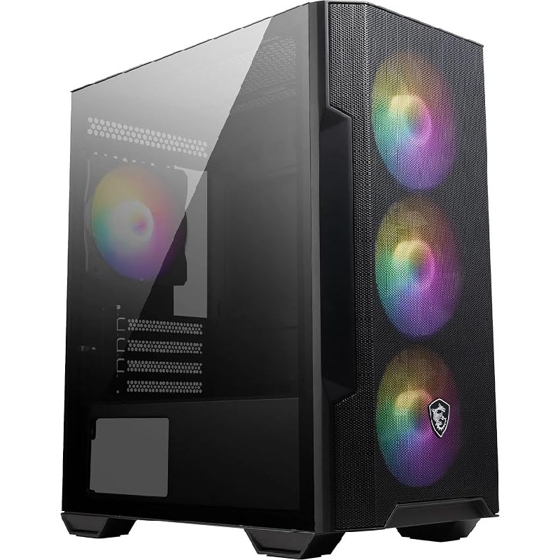 MSI MAG FORGE M100R Caja PC Mini Torre – Vidrio Templado, Admite Micro