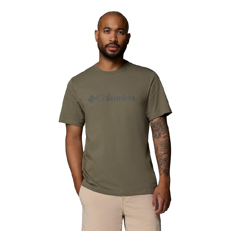 Columbia – Camiseta de Manga Corta con Logotipo CSC básico para Hombre (Paquete de 1)