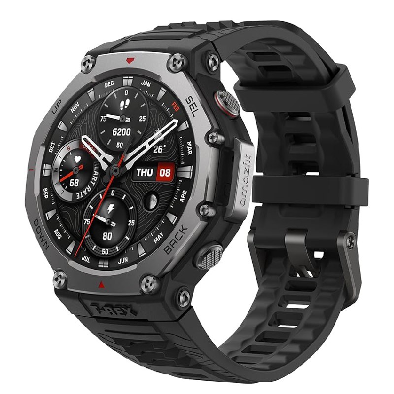 Amazfit T-Rex 3 Outdoor Smartwatch 48 mm Pantalla AMOLED, Mapas & Navegación Offline